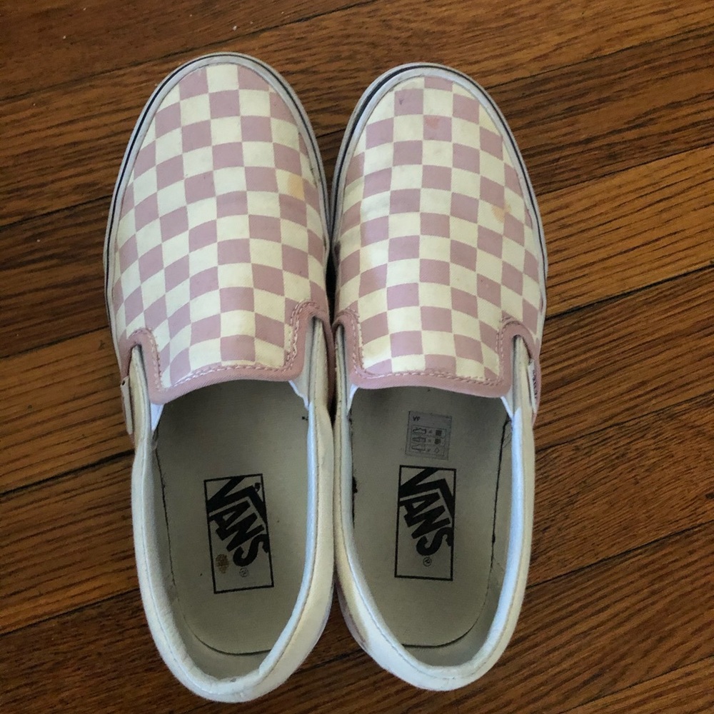Pink Checkered Vans